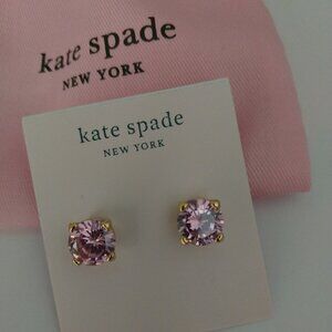 🎀kate spade "Bright Idea" Pink Earrings New, Cloth Bag🎀